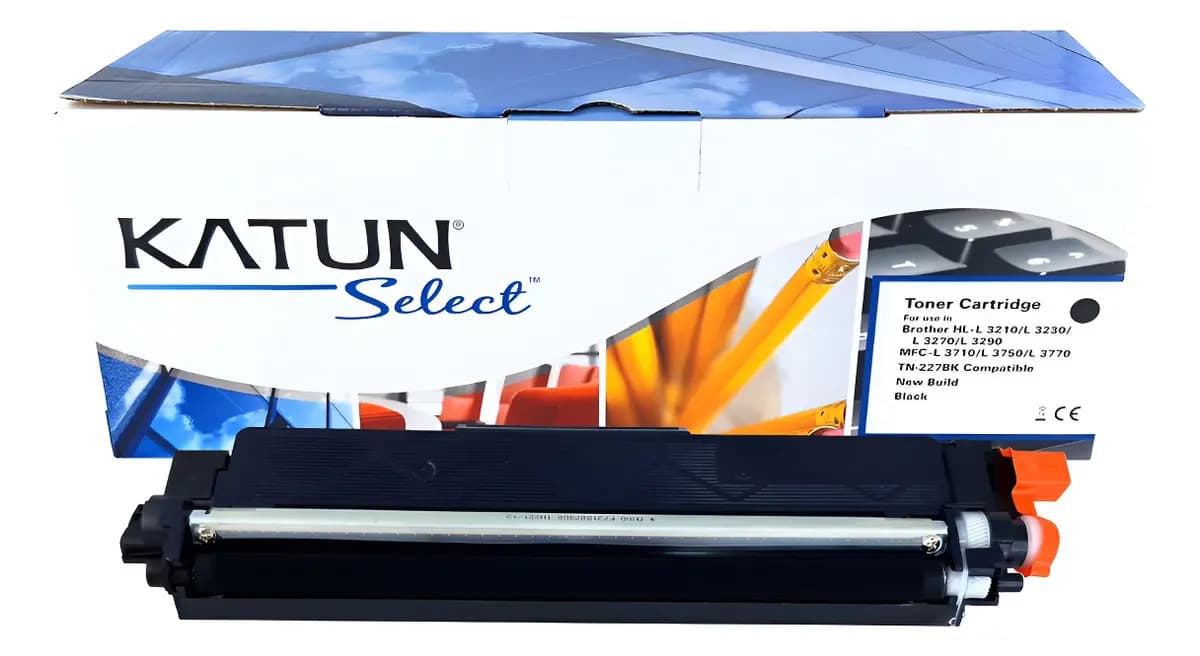 Toner Katun TN-227BK Negro Brother HL-L3210 MFC-L3710